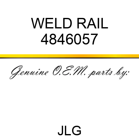 WELD RAIL 4846057