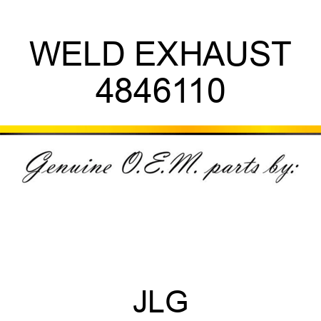 WELD EXHAUST 4846110