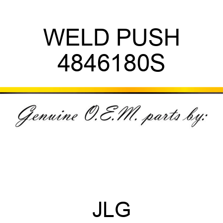 WELD PUSH 4846180S