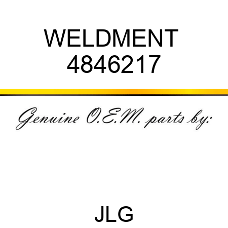 WELDMENT  4846217