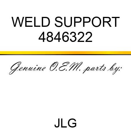 WELD SUPPORT 4846322