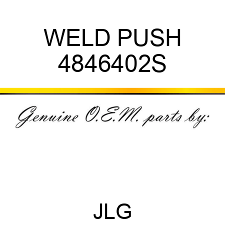 WELD PUSH 4846402S