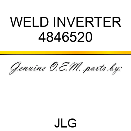 WELD INVERTER 4846520