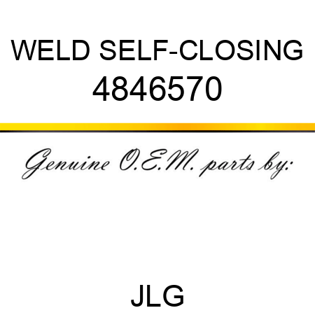 WELD SELF-CLOSING 4846570