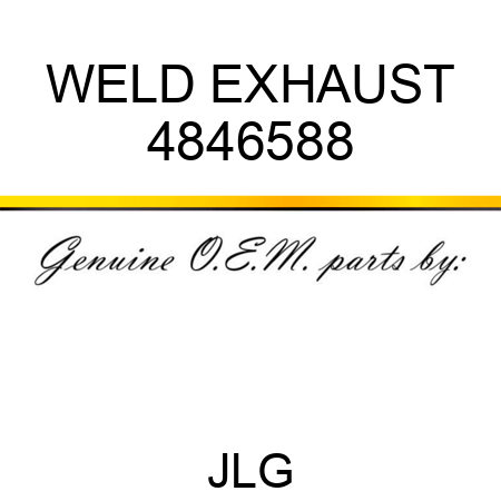 WELD EXHAUST 4846588