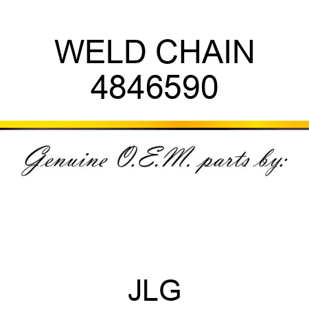WELD CHAIN 4846590
