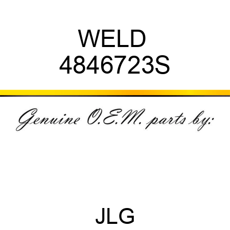 WELD  4846723S
