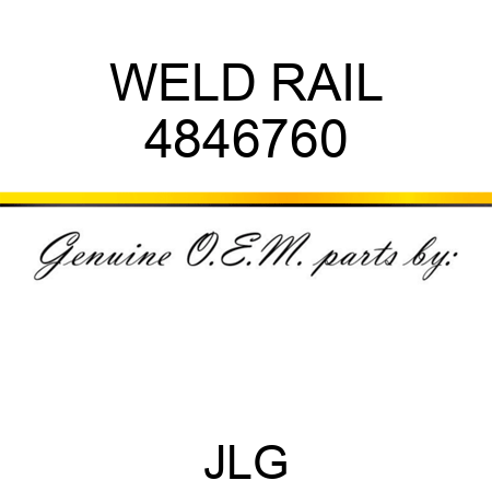 WELD RAIL 4846760