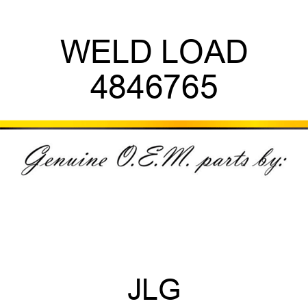 WELD LOAD 4846765