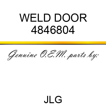 WELD DOOR 4846804