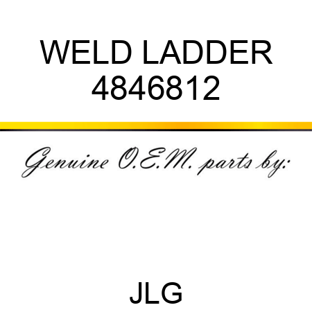 WELD LADDER 4846812