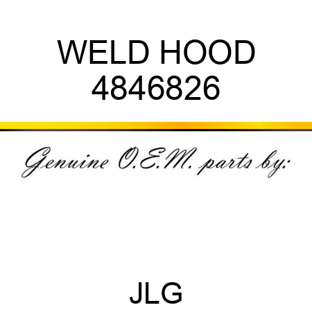 WELD HOOD 4846826