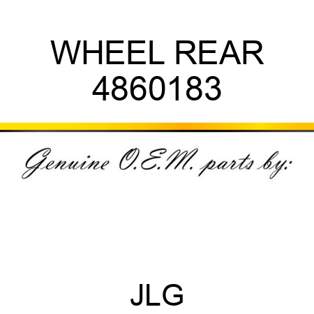 WHEEL REAR 4860183