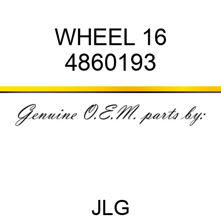 WHEEL 16 4860193