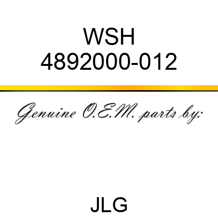 WSH 4892000-012