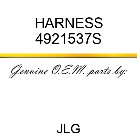 HARNESS 4921537S