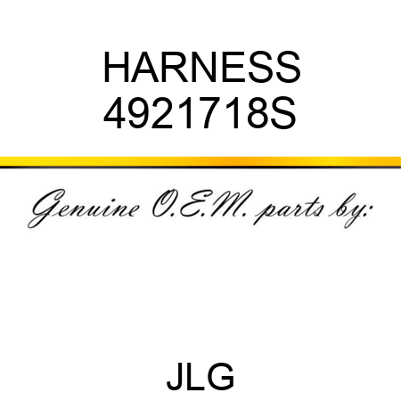 HARNESS 4921718S