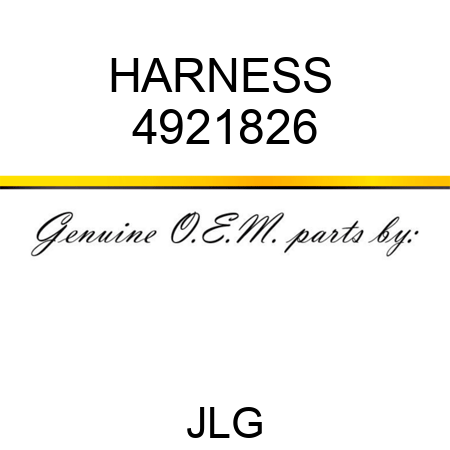 HARNESS  4921826