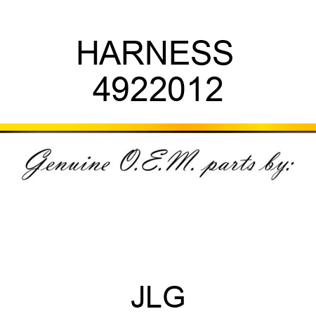 HARNESS  4922012