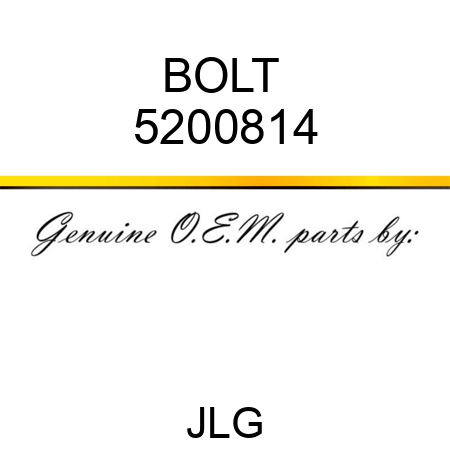 BOLT  5200814