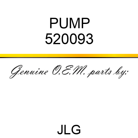 PUMP 520093