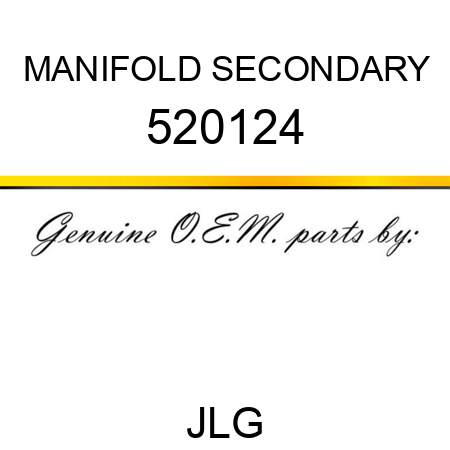 MANIFOLD SECONDARY 520124