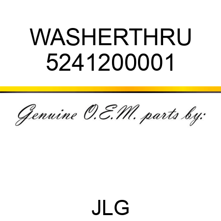 WASHERTHRU 5241200001