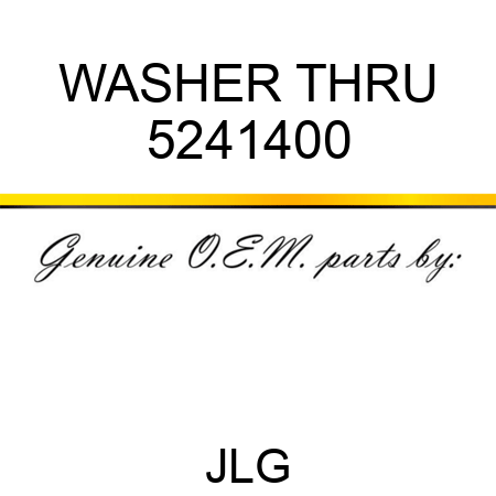 WASHER THRU 5241400