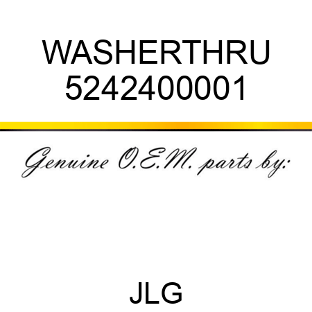 WASHERTHRU 5242400001