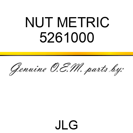 NUT METRIC 5261000
