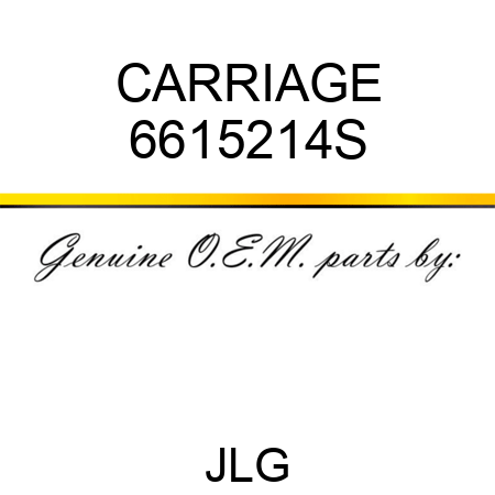 CARRIAGE 6615214S