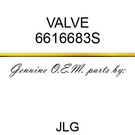 VALVE 6616683S