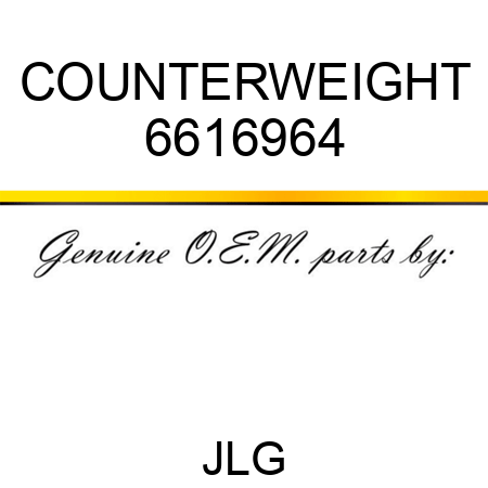 COUNTERWEIGHT 6616964