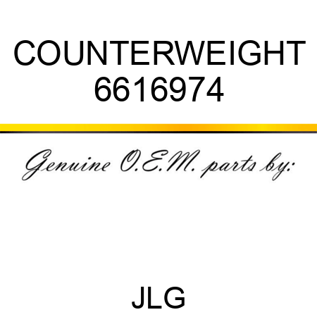 COUNTERWEIGHT 6616974