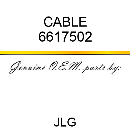 CABLE 6617502
