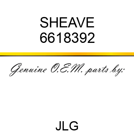 SHEAVE 6618392