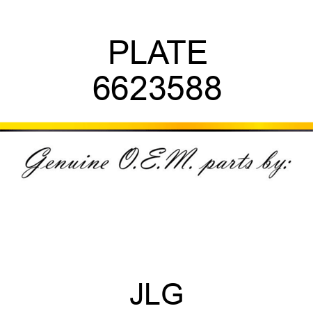 PLATE 6623588