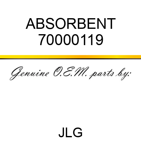 ABSORBENT 70000119