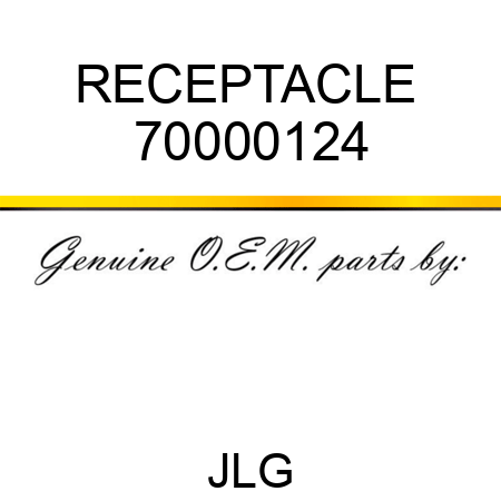 RECEPTACLE  70000124