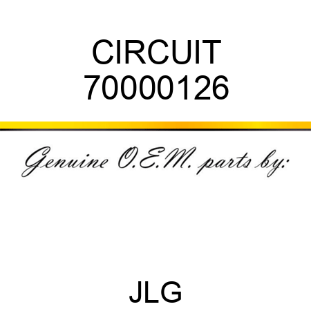 CIRCUIT 70000126