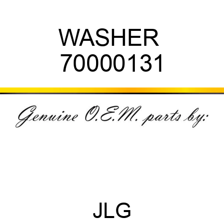 WASHER  70000131