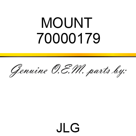 MOUNT  70000179