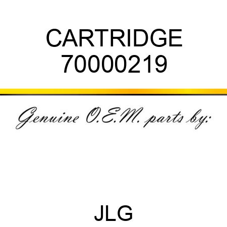 CARTRIDGE 70000219