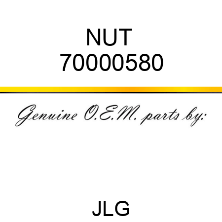 NUT  70000580