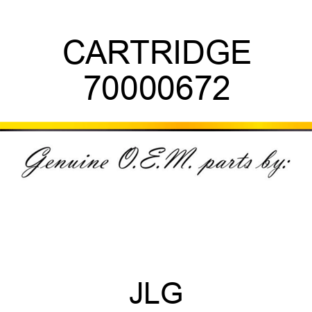 CARTRIDGE 70000672