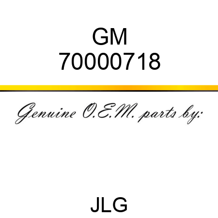 GM 70000718
