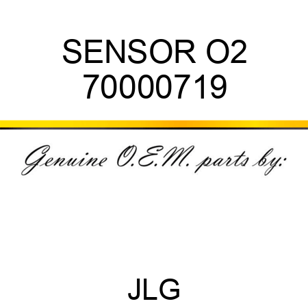 SENSOR O2 70000719