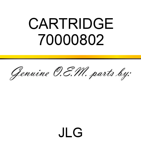 CARTRIDGE 70000802