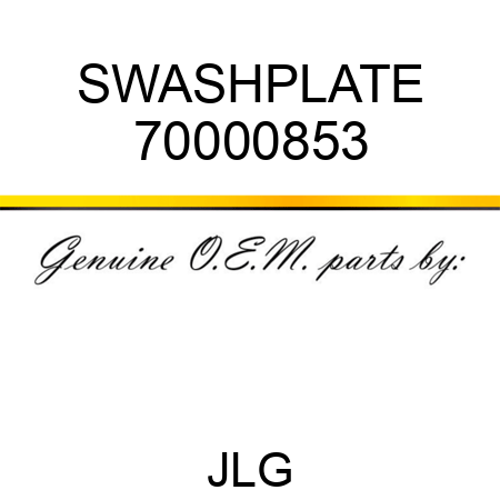 SWASHPLATE 70000853