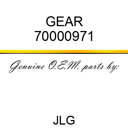 GEAR 70000971